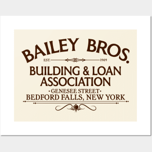 Bailey Bros Building & Loan Bedford Fall, NY Posters and Art